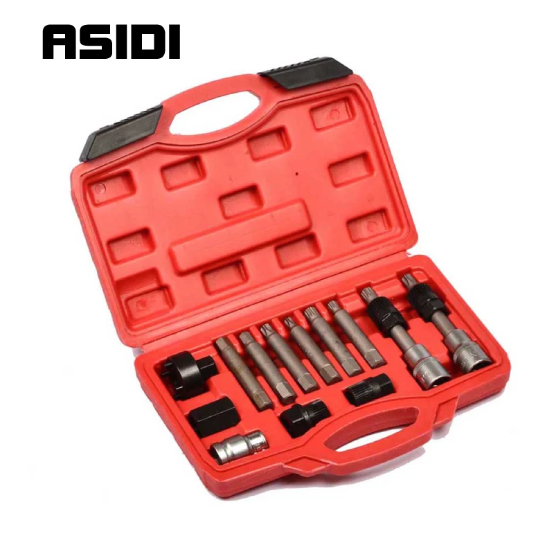 13 шт. шкив генератора набор инструментов для ремонта авто |