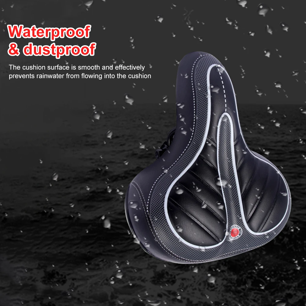 

Comfortable Wide Big Bum Bike Bicycle Saddle Soft Pad Saddle Seat Suitable for Any Type of Bike Seat