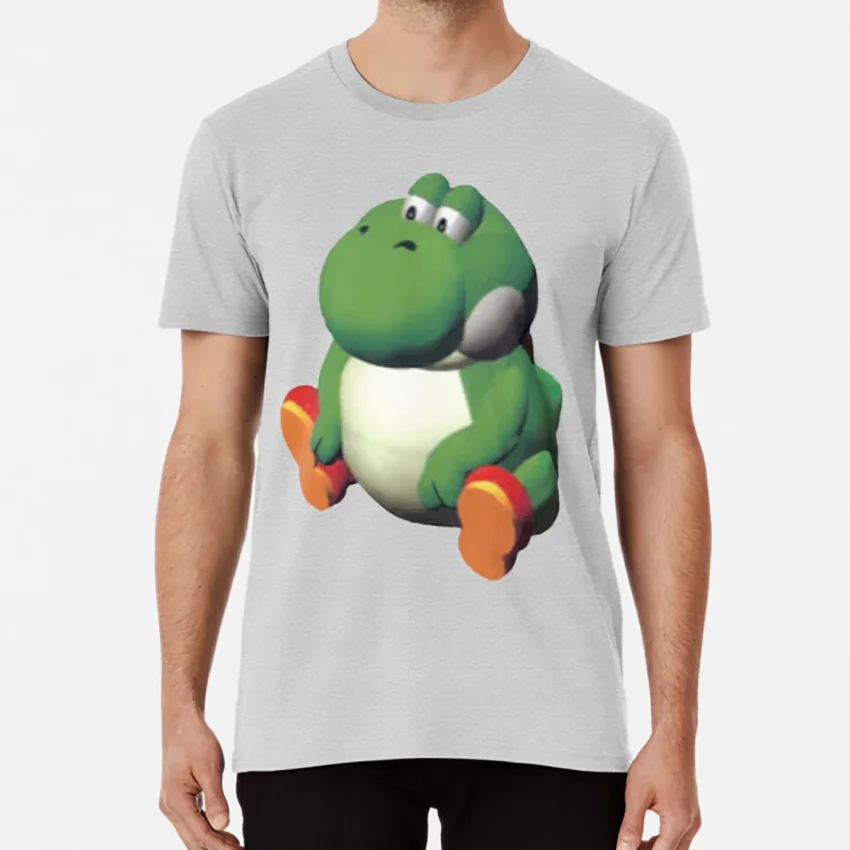 Серый Beeg Yoshi футболка beeg yoshi большая сидящая там дунки - Цвет: Серый