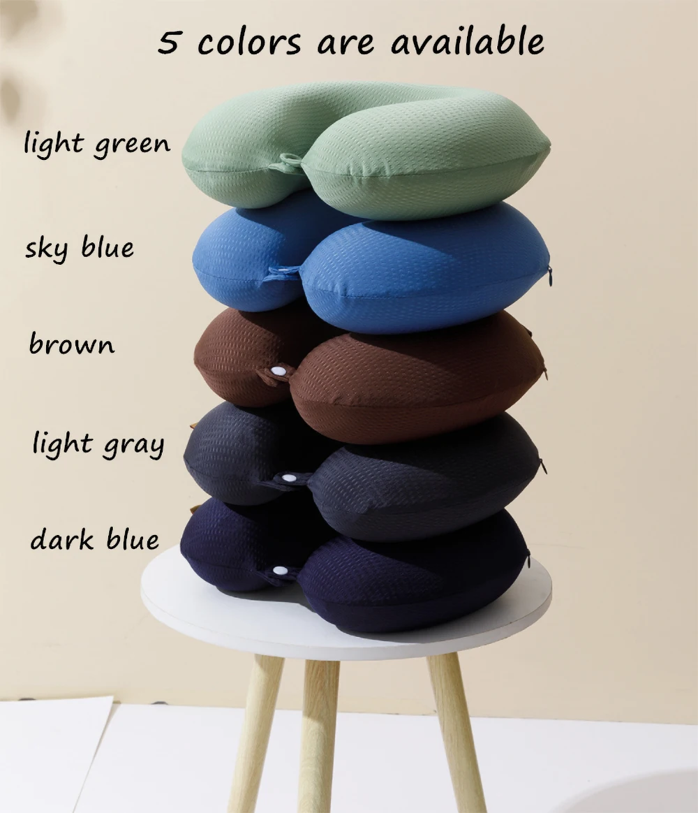 

U-shaped Pillow Summer Memory Foam Ice Silk Cervical Pillow Slow Rebound Office Neck Pillow Nap Pillow HOT