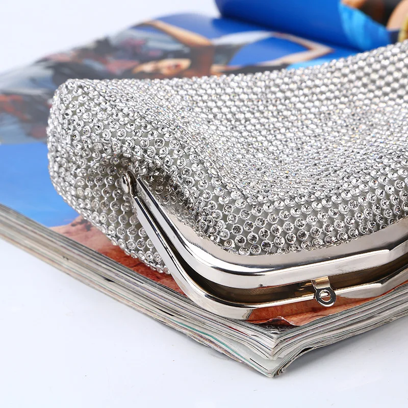 Diamond-encrusted Women Hand-made Evening Handbag Ladies Shoulder Bag Female Dinner Package Phone Pouch Bolso Bolsa For Girls |