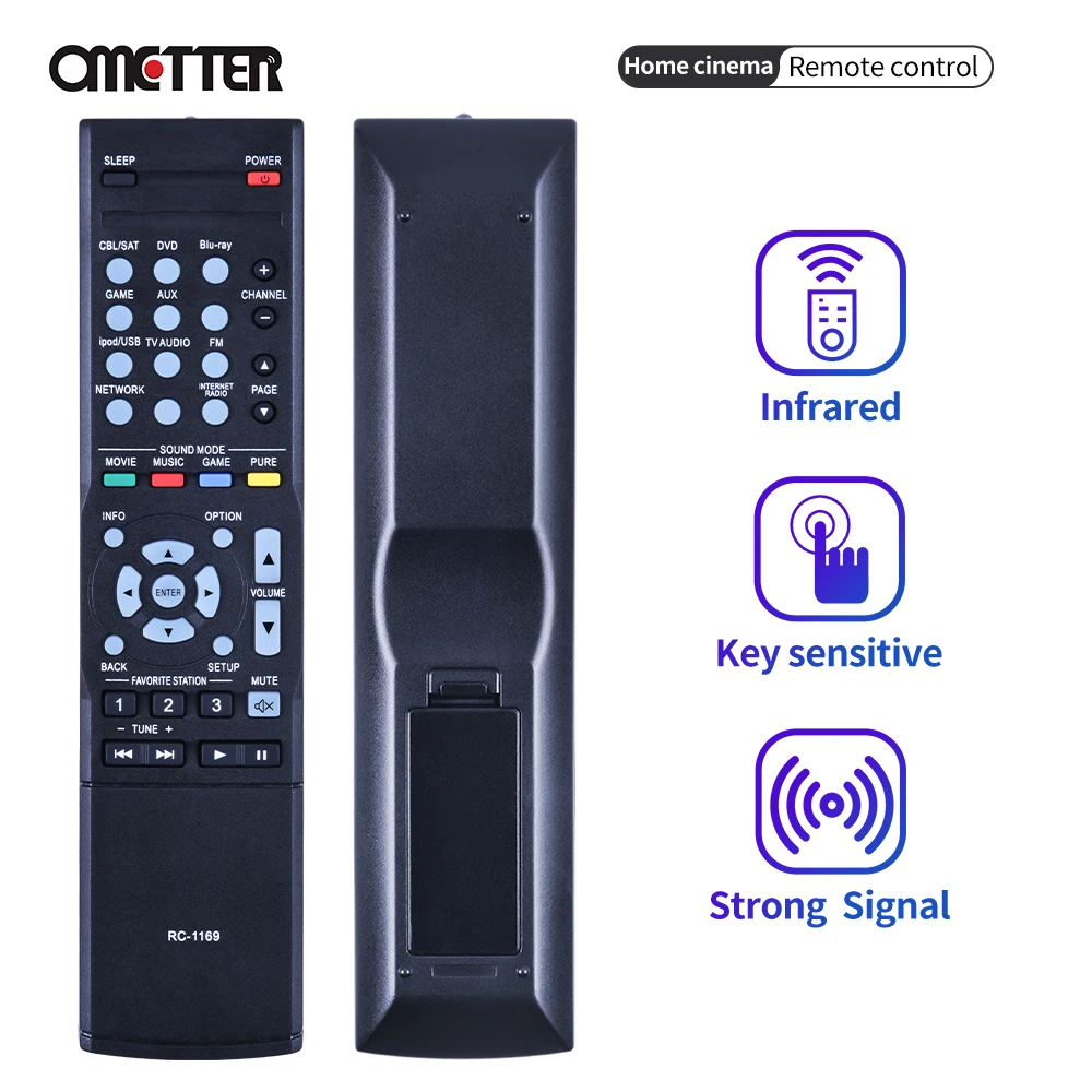 Подходит для Denon аудио/видео приемник дистанционный пульт RC 1169 1181 1168 1189 AVR1613 AVR1713