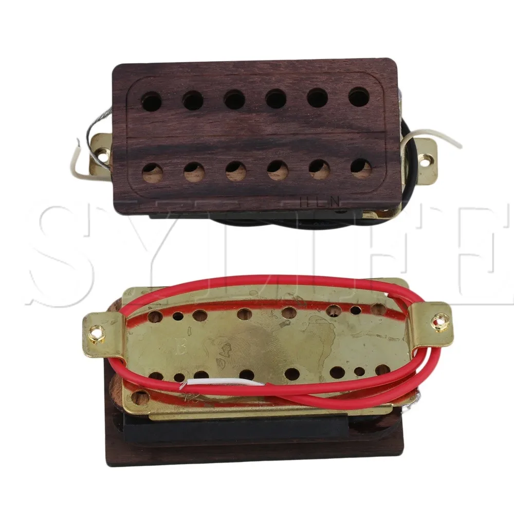 2 шт. 50/52 мм гитарный черный хамбакер мост Пикап и шейный пикап|Детали аксессуары