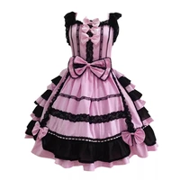 made for you handmade tailored pink and black lolita dress