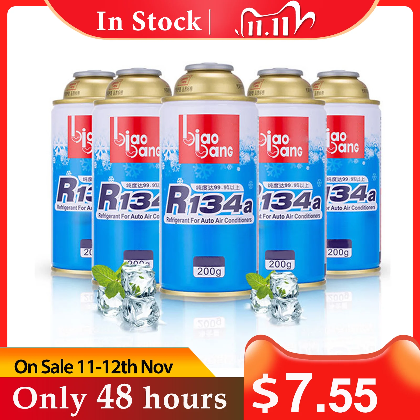 Автомобильный Кондиционер охлаждающий агент хладагента R134A Экологически чистая