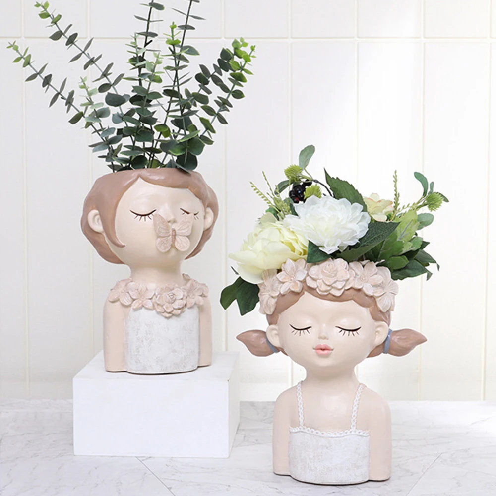 

Flower Pot Vase Personal Garden Plants Pots Desktop Ornament Birthday Gifts For Table Decoration 2021 Creative Planter Home