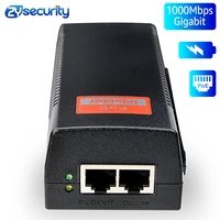 1000mbps gigabit 60w high power poe injector at 4 pairs%c2%a0standard dc 54v output 100 240v input poe power for cctv ptz ip camera