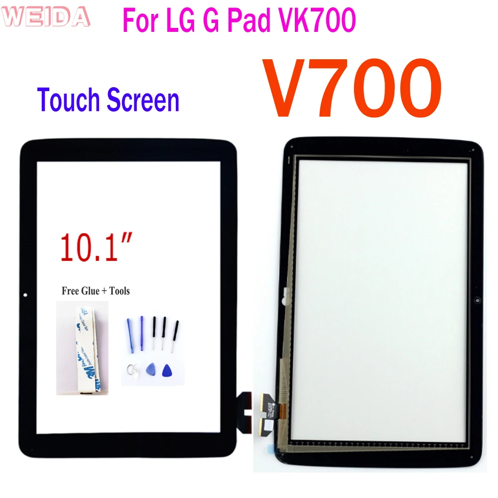 10 1 &quotдля LG G Pad V700 VK700 сенсорный экран дигитайзер Стекло Замена Бесплатная