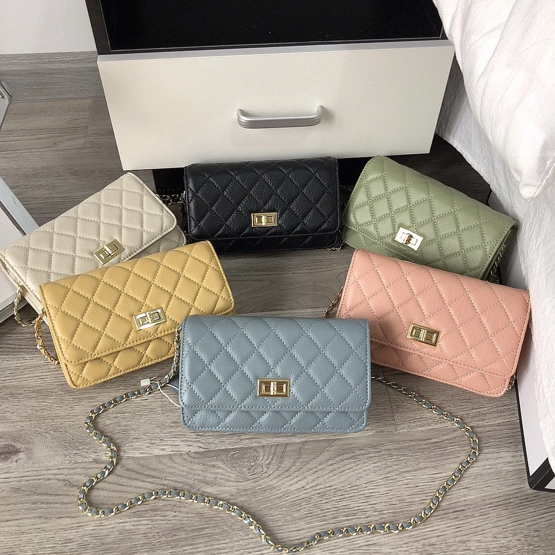 

Classic Genuine Cow Leather Women One Shoulder Bag Messenger Bag The New Style Fashion High Quality 6color 19cm