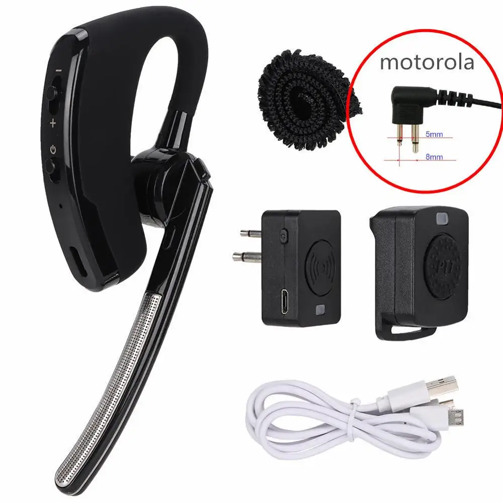 M Иди и болтай Walkie talkie “иди и Bluetooth PTT Хэндс фри беспроводные наушники гарнитура с микрофоном для BaoFeng UV-82 UV-5R BF-888S TYT двухстороннее радио - Цвет: M