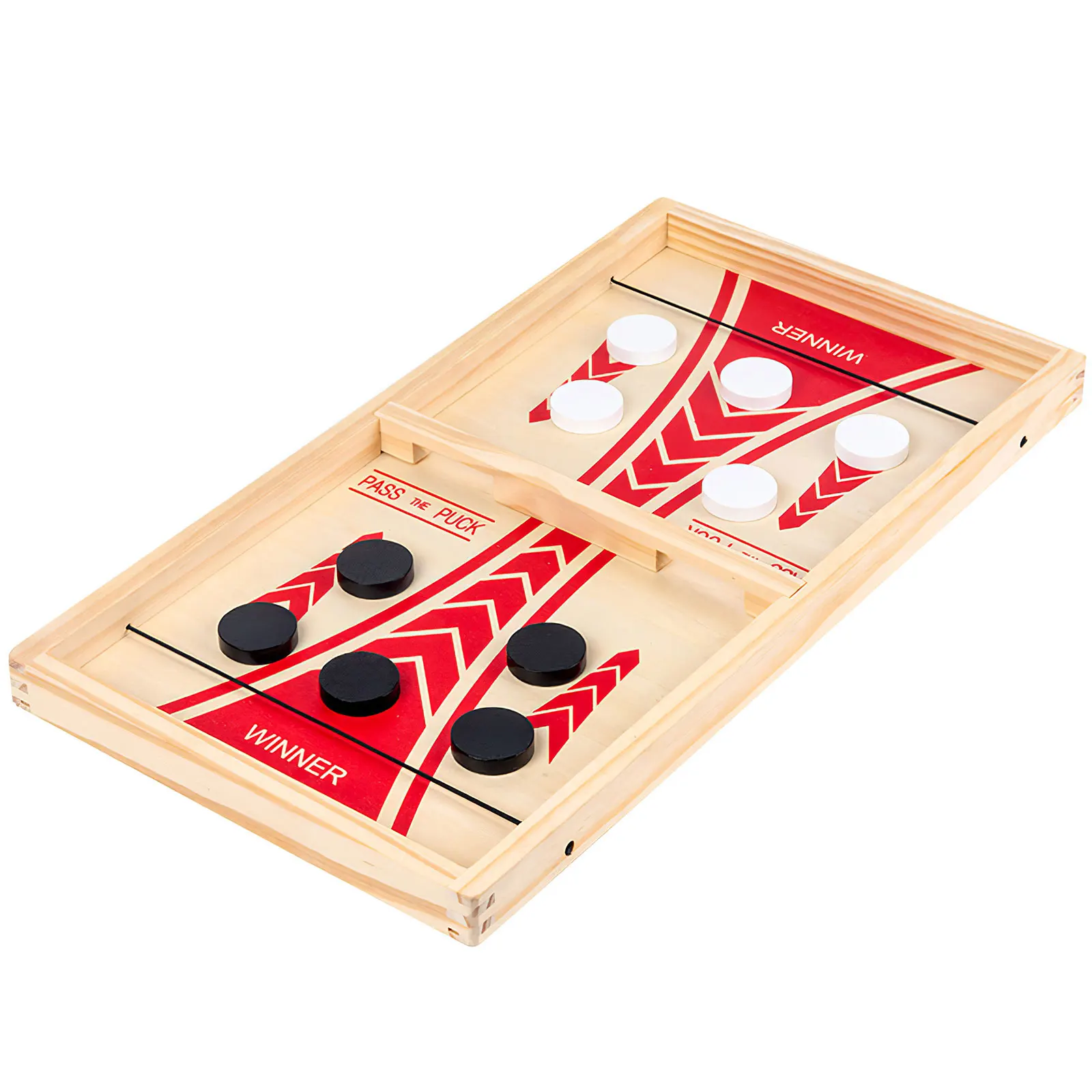 

Wooden Play Chess Smooth Gobang Creative Interactive Puzzle Board Game Durable Two-Person Competitive Catapult Toy For Children