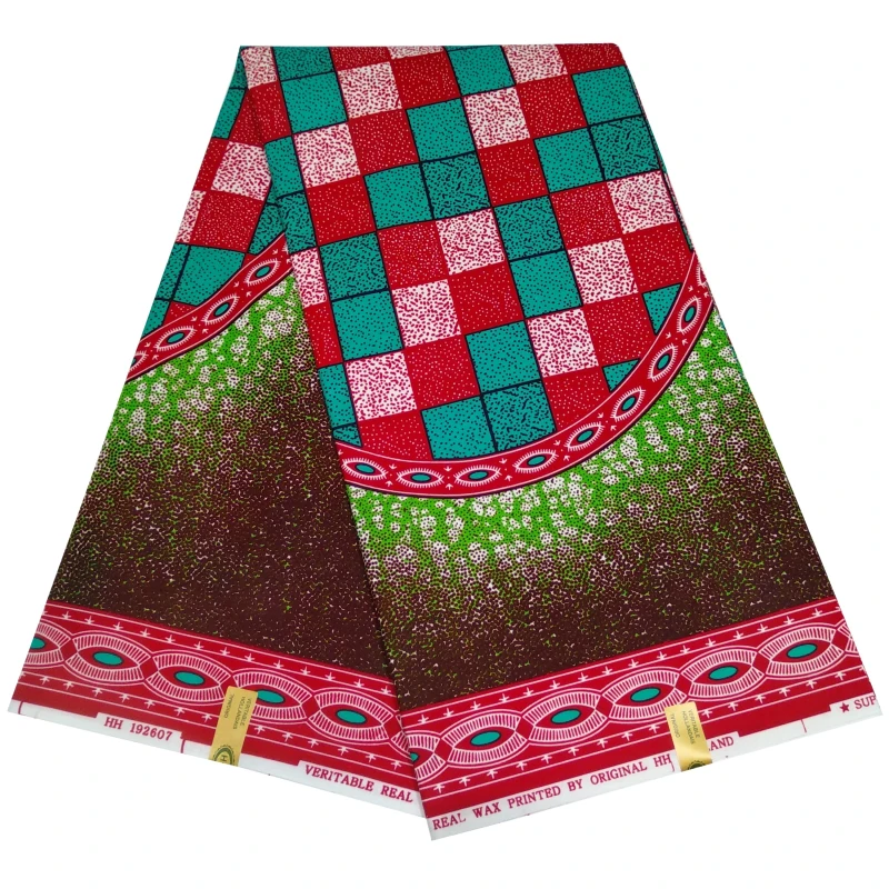 

100% Polyester Fabric 6yards Dashiki Fabric African Ankara Fashion Wax Fabric African Fabric for Party Dress Wax