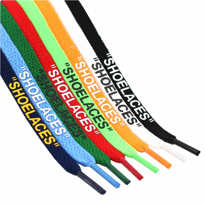 

2021 New 47"/55"/63" Printed Shoelaces Silicone Printed Shoelaces Flat Bootlaces Fashion Sneaker White Shoe Laces for Sneakers