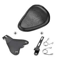 new motorcycle black skull seat baseplate bracket support holder mounting kit for harley sportster 48 xl 883 1200 bobber chopper