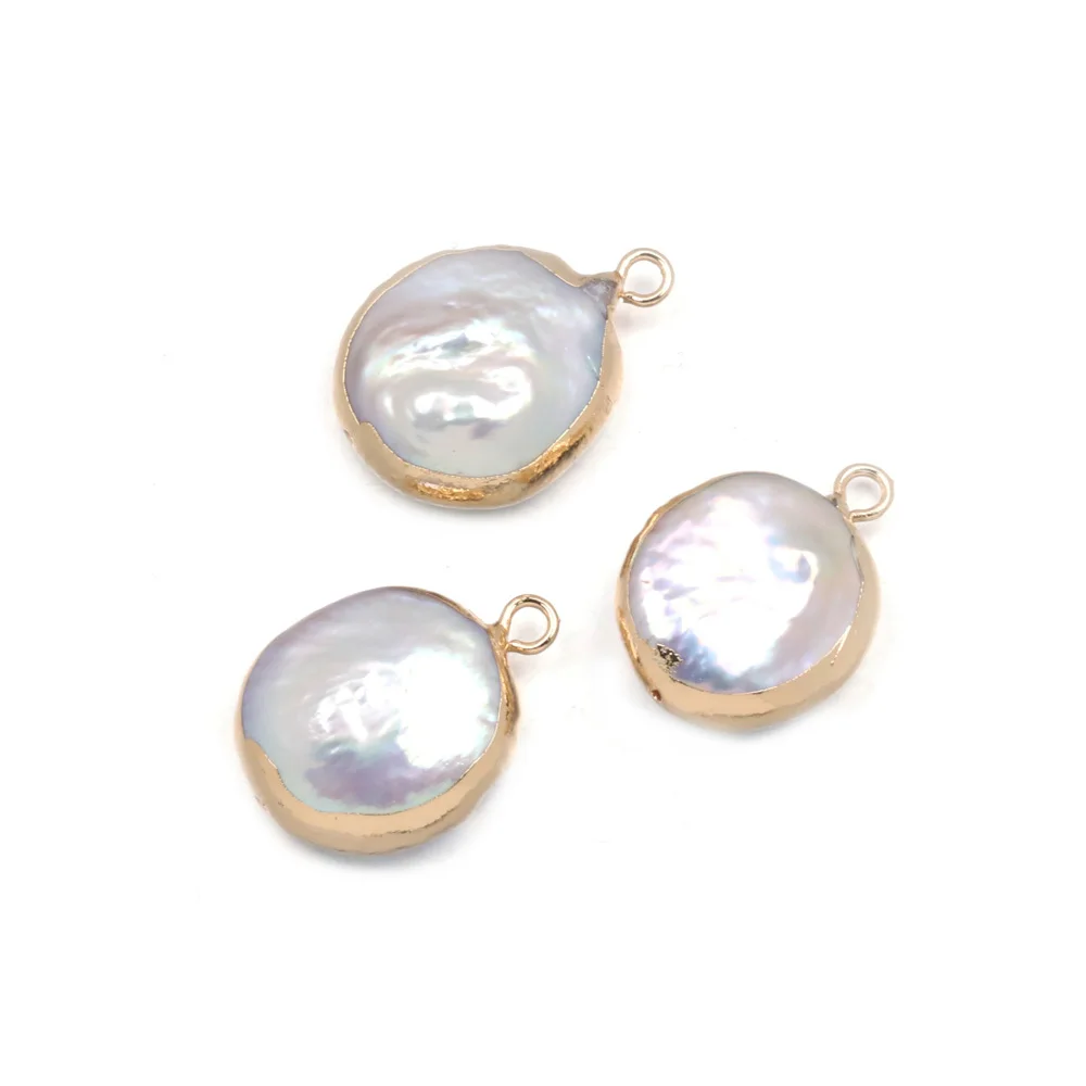 

5PCS Natural Freshwater Pearl Pendants Irregular Pendants For jewelry making DIY Accessories Fit Necklaces Size 14x19-15x23mm