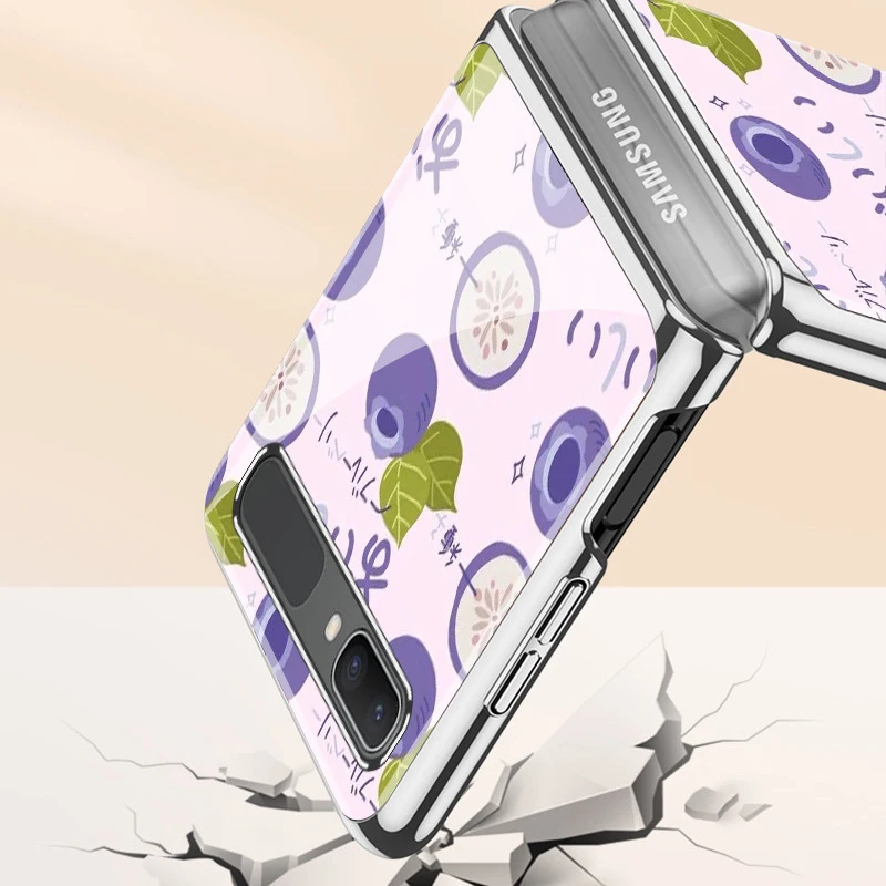 

2021 New Z Fold 2 Funda Case for Samsung Galaxy Z Fold 2 W21 Z Flip Blueberry Tempered Glass Coque Iphone Case Cove Capa