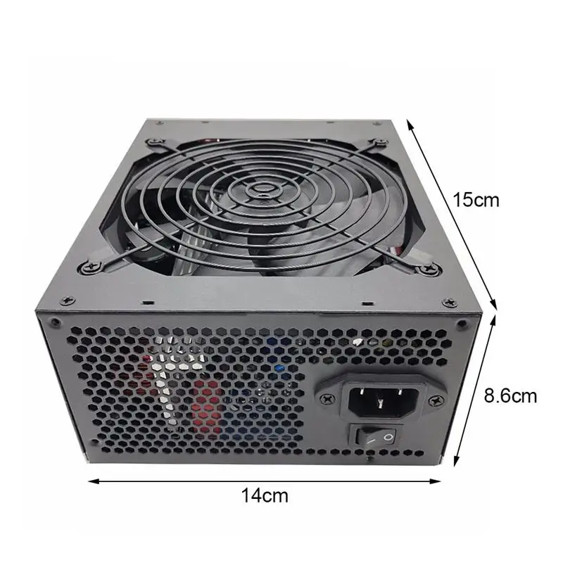 

2000W Miner Power Supply 95% High Efficiency AC 180-260V ATX Mining Power Source Support 8 CPU Card Riser Mining Accessories