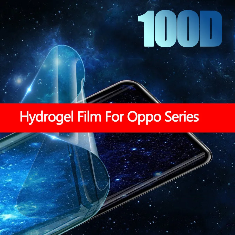Гидрогелевая пленка 100D для Oppo Reno 6 4 10X Z ACE Защитная экрана F9 F11 Pro F5 Youth F7 F1s A5s A5 A9 2020|Защитные стёкла и плёнки