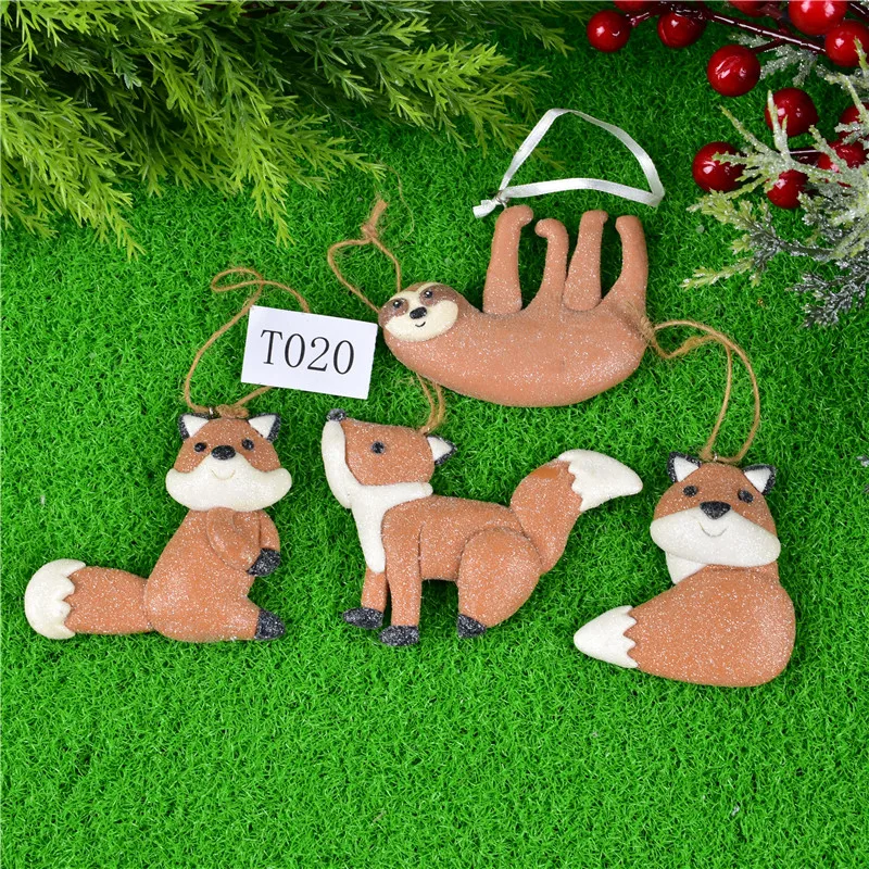 

Christmas decorations, children's pendants, biscuit man series and clay colored house-made pendants single set