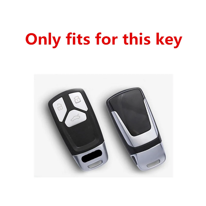 

TPU Carbon Fiber Car Key Case Cover For Audi A1 A3 A4 A5 A6 A7 A8 B9 Quattro Q3 Q5 Q7 TT TTS 8S 2009-2017 Full Cover Accessories