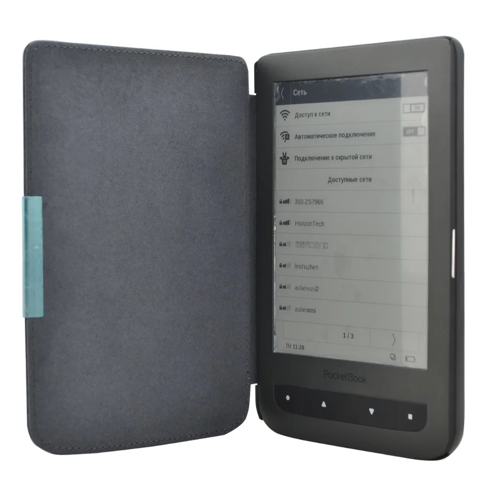Чехол из искусственной кожи с принтом для pocket book touch lux 3 626 plus чехол для чтения книг+ Защитная пленка для экрана(также подходит для 614/615 plus/624/626