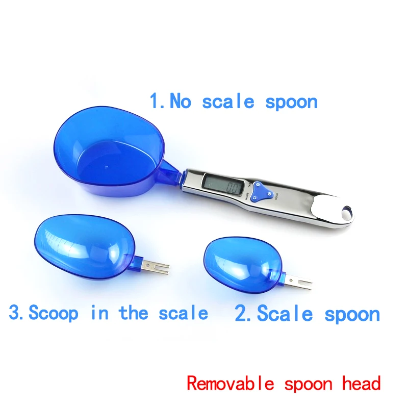 Kitchen Digital Scale Spoon LCD Display Electronic Measuring Scales with 3 Detachable Weighing for Tea Medicine 500g/0.1g | Дом и сад