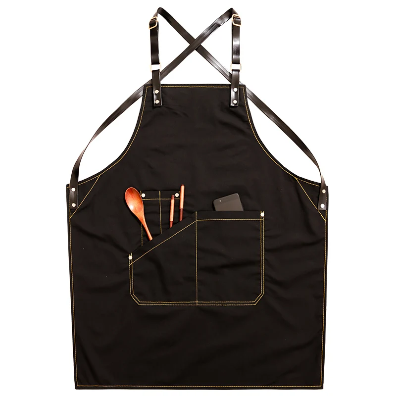 Ковбойский фартук для мужчин и женщин Корейская версия рисунок бариста чаепития