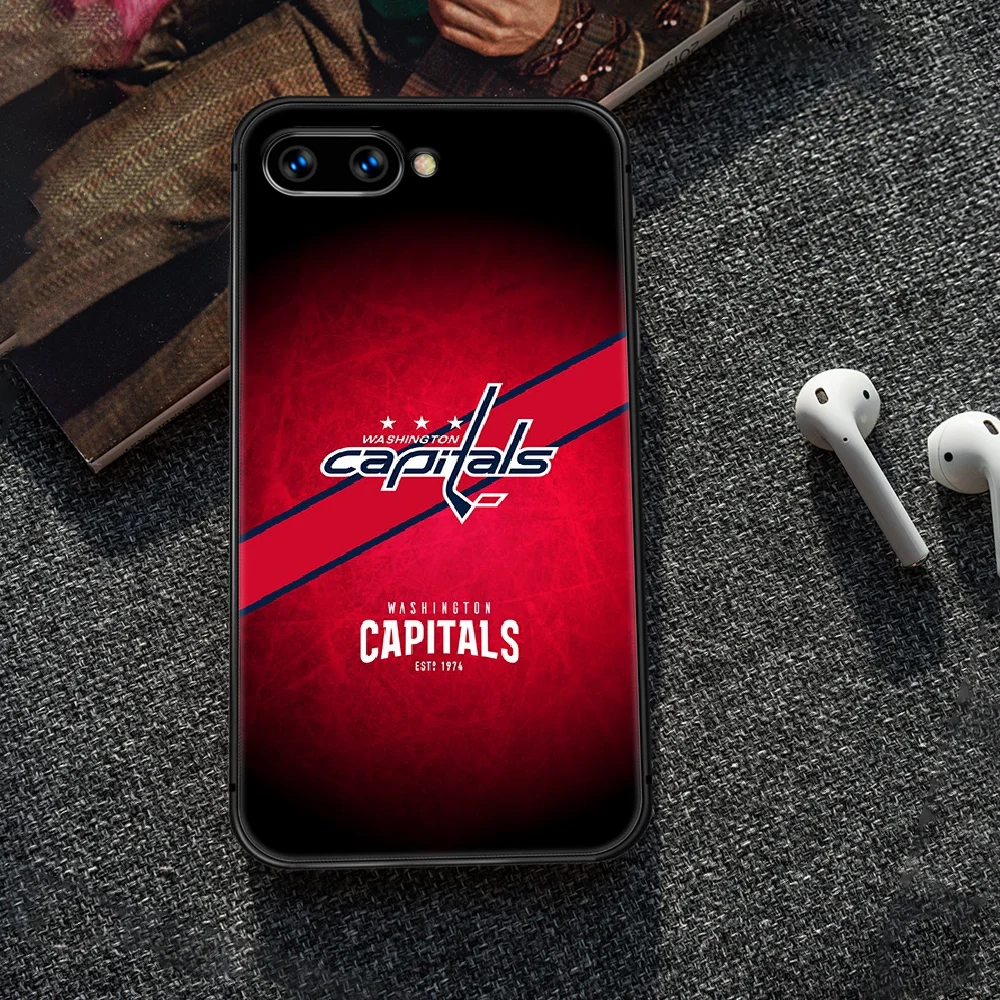

Ice hockey Capitals Phone Case Cover Hull For HUAWEI honor 8 8c 8a 8x 9 9a 9x V10 MATE 10 20 I lite pro black prime fashion