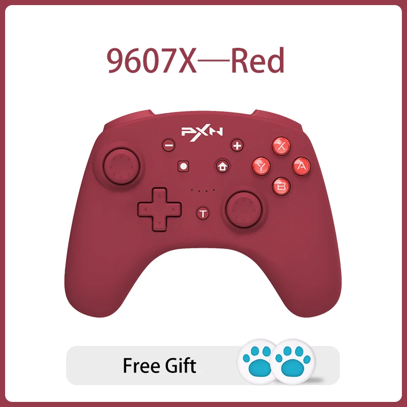 Геймпад PXN 9607X для контроллера Nintendo винный Bluetooth-совместимый с Lite/ПК USB-кабель