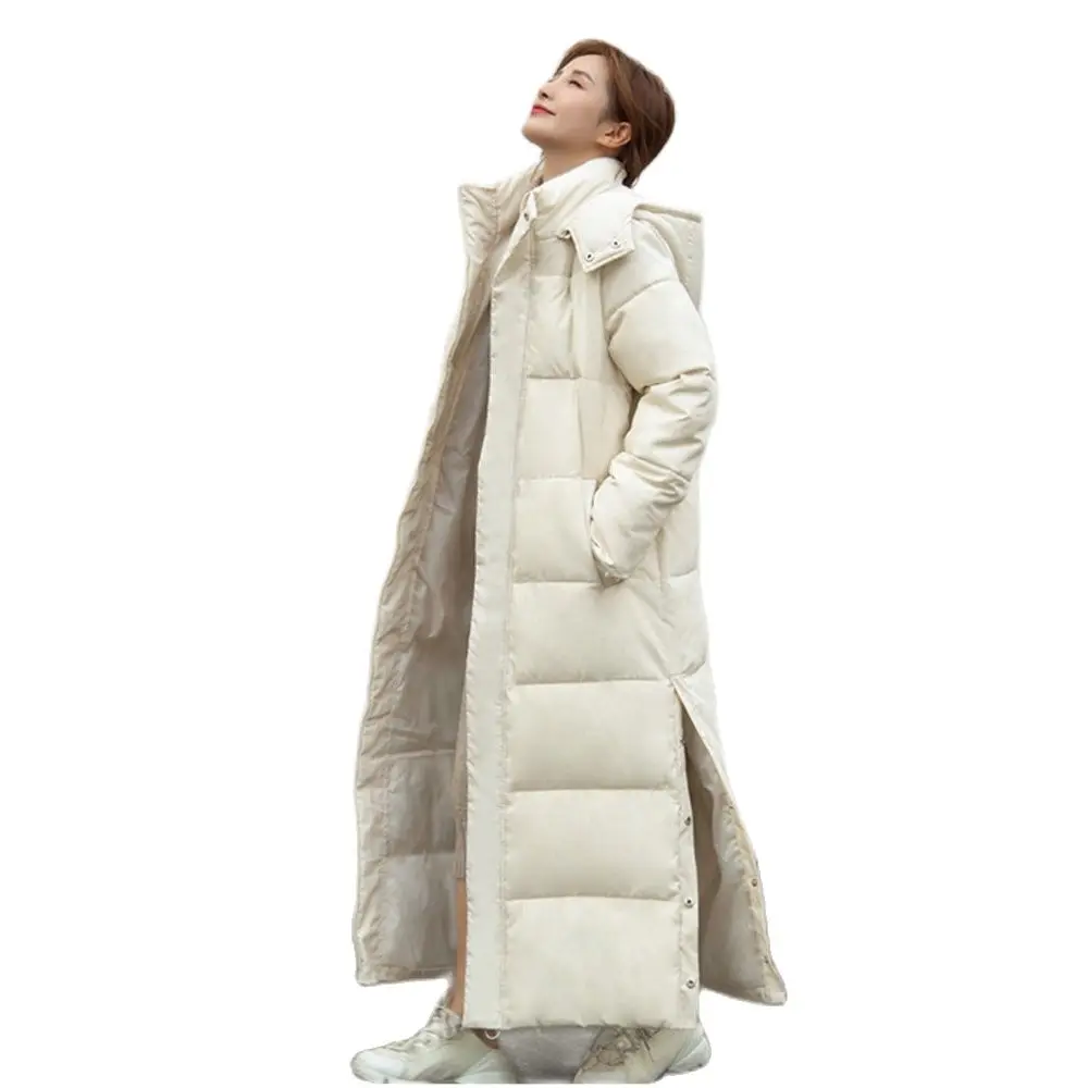 

oversize Thick down parka women with hood down jacket winterr coat cultivate morality fashion eiderdown hoodie with thick Parkas