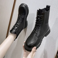 womens boots spring and autumn new fashion round head low heel martin boots plus size european american leisure comfort boots