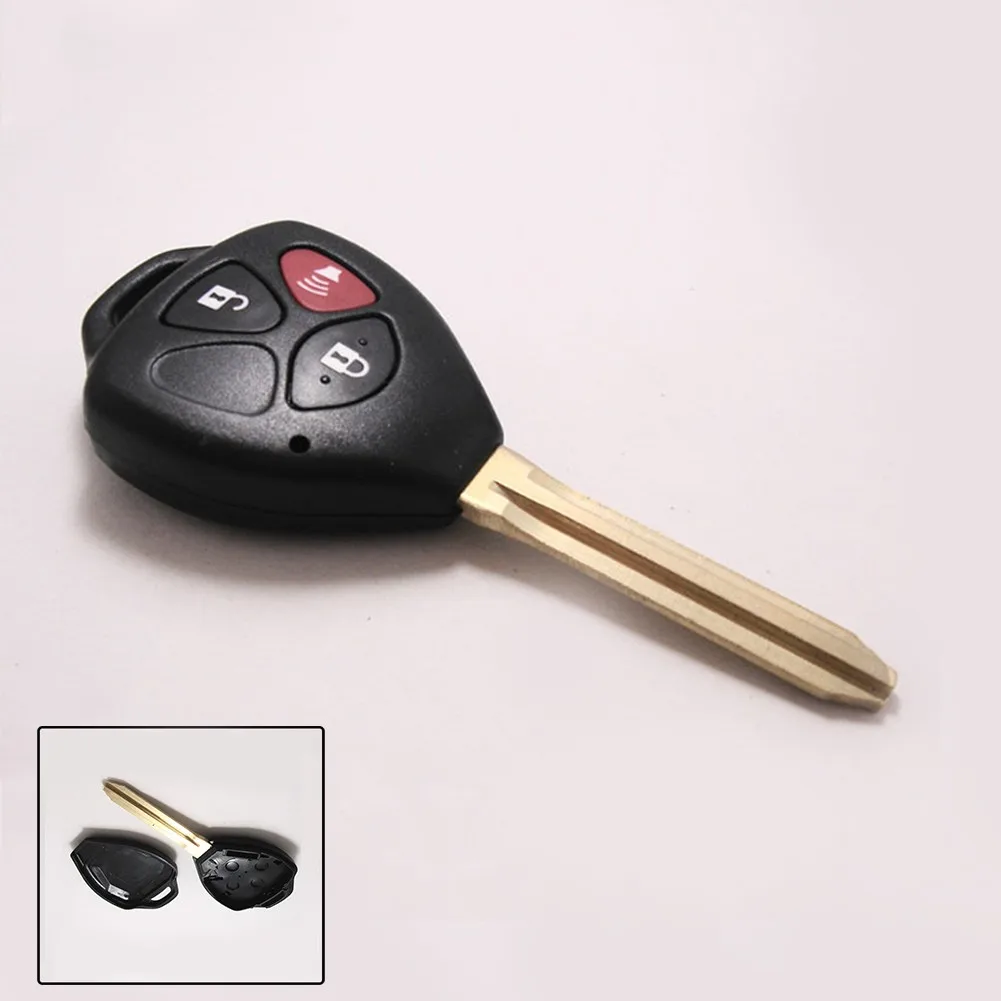 

1 X Remote Key Shell Case Fob Keyless Entry Shell Case For Toyota RAV4 3 Buttons Horn Key With Letter Auto Replacement Parts