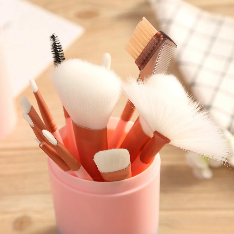 Профессиональный набор кистей для макияжа чехол-коробка с градиентной ручкой