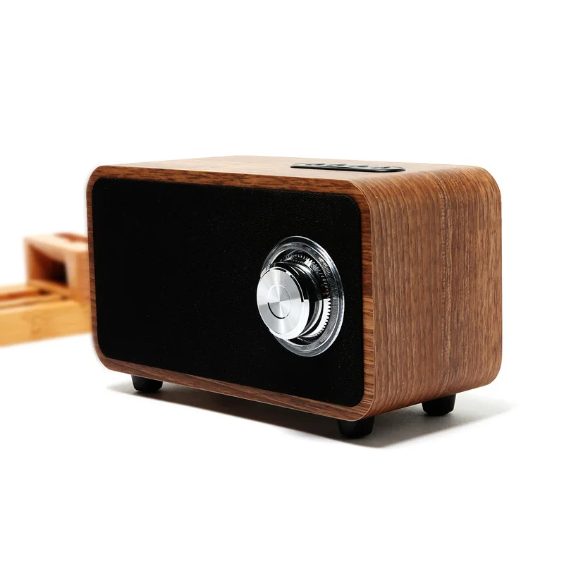 Деревянная Bluetooth Колонка для домашнего компьютера простая деревянная ретро