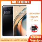 Смартфон Mi 11 Ultra 5G, 16 ГБ + 512 Гб, экран 7,3 дюйма HD, разблокированный сотовый телефон с задней камерой 48 + 64 Мп, смартфон