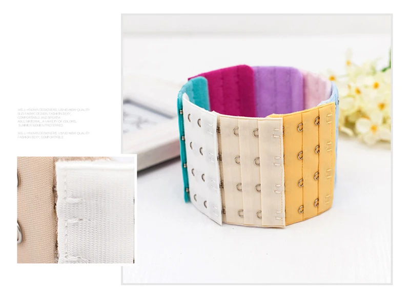 

Bra Extender 4 Hooks 3 Rows Extension Strap Women Bra Extenders Accessories Adjustable Bra Straps