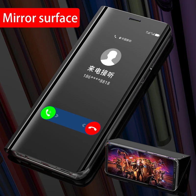 Зеркальный умный чехол-книжка для Huawei honor 7a 7c pro 7s 7apro 7cpro чехол-подставка honor7c honor7apro
