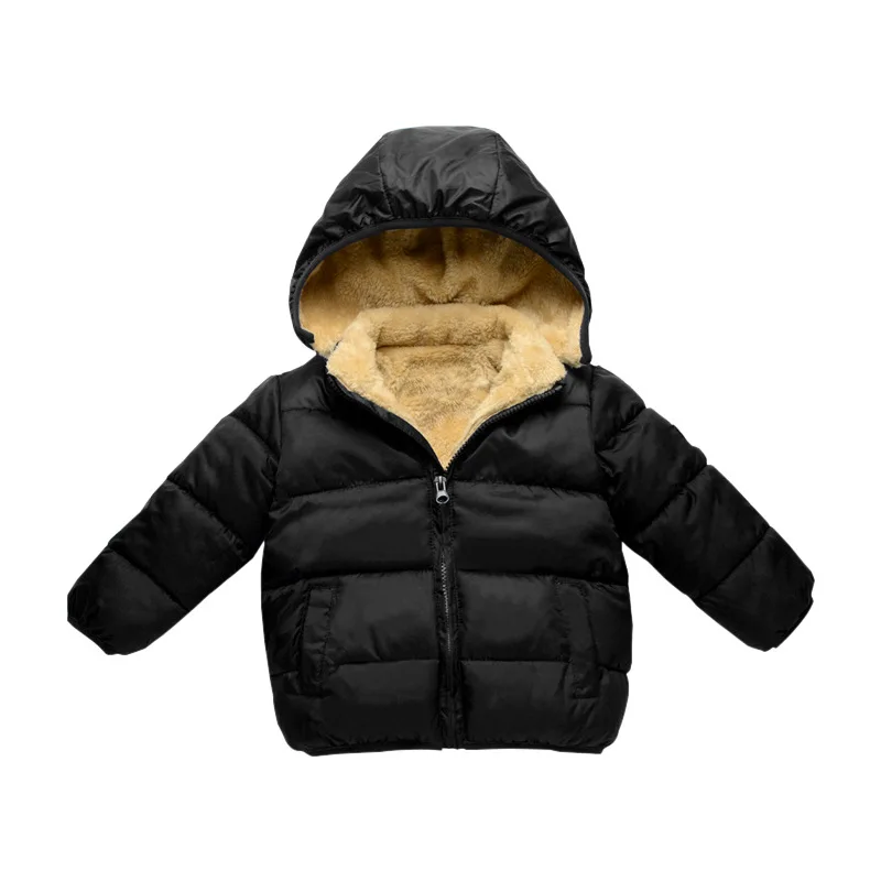 

Children Down Coats Girls Boys Sheep Fur Jacket Warm Lambskin Cotton Clothes Boys Down Jacket Girls Waterproof Outwear Parkas