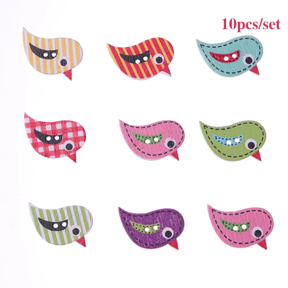 10 шт./1 набор деревянные пуговицы с 2 отверстиями|Пуговицы| |