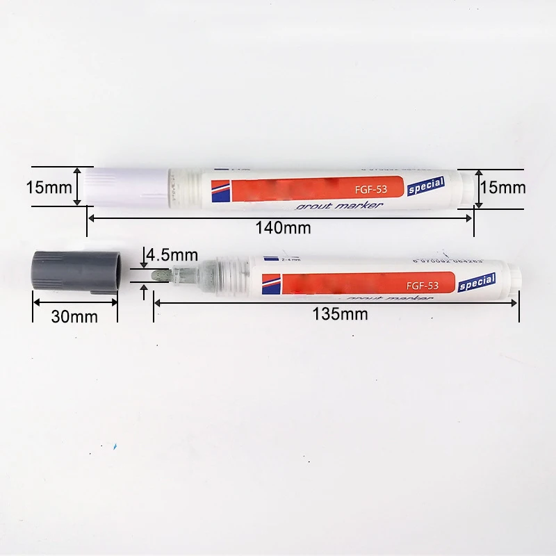 

Home Tile Grout Pen Water Resistant Kitchen Instant Tile Repair Anti Mould Professional Gray /White Grout Marker