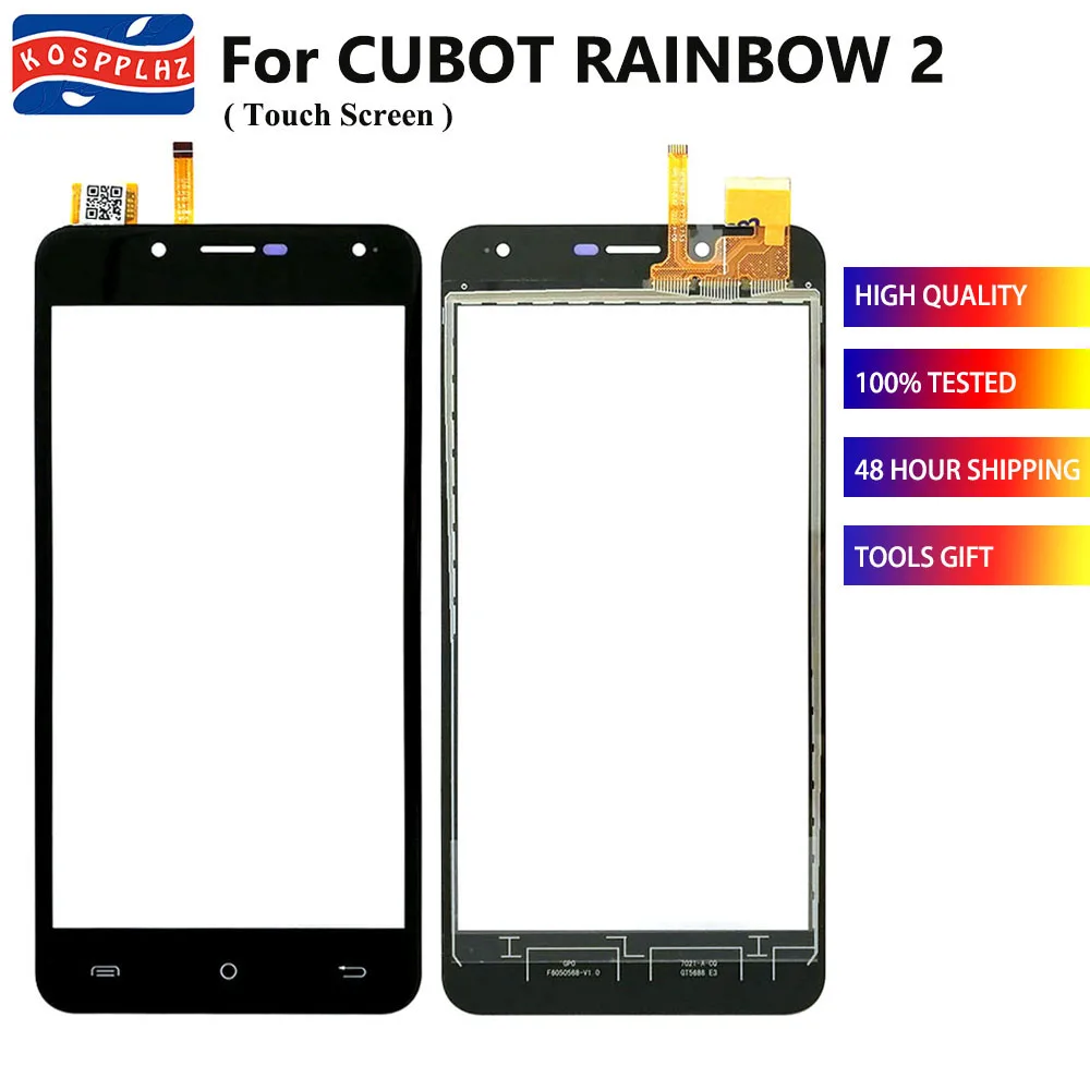 KOSPPLHZ 100% новый для Cubot Rainbow 2 сенсорный экран дигитайзер датчик внешнее стекло