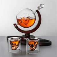 luxurious whiskey decanter globe set with etched globe whisky glasses upscale liquor carafe cabinet decor awesome gifts dropship