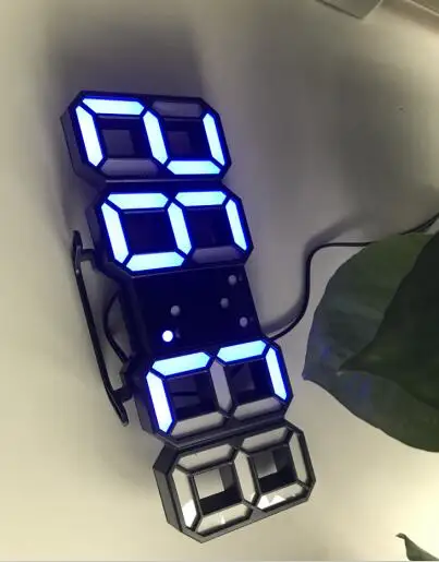 8 Формы USB цифровой настольный часы настенные часы светодиодный Время Дисплей Креативные часы 24 и 12-часовой Дисплей повтора сигнала украшение дома