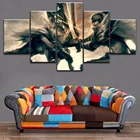 Настенная картина 5 шт., настенный постер на холсте в стиле абстрактной игры, украшение для дома, гостиной, спальни, современные модульные картины для дома