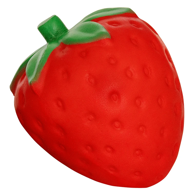 Jumbo Strawberry Fruit Cute Squishy Food Squishies Cream Scented Slow Rising Squeeze Toy Phone Strap Original Package |