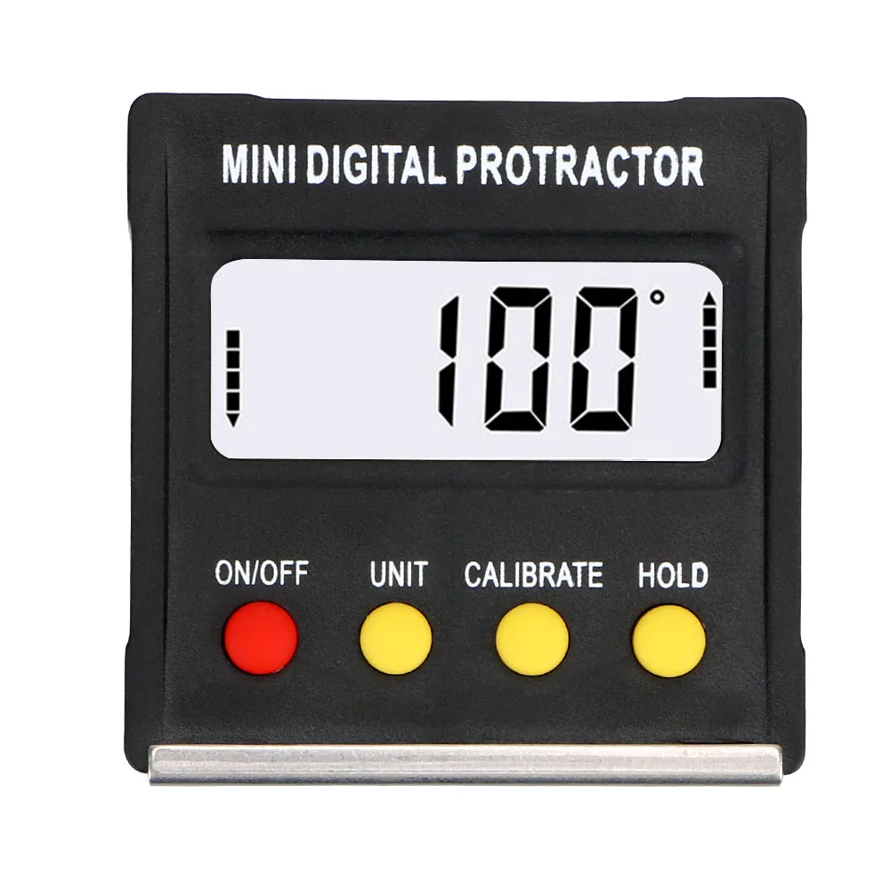 

Electronic Level Box Digital Angle Finder Mini Digital Protractor Inclinometer Bevel Box Magnetic Base 360 Degree