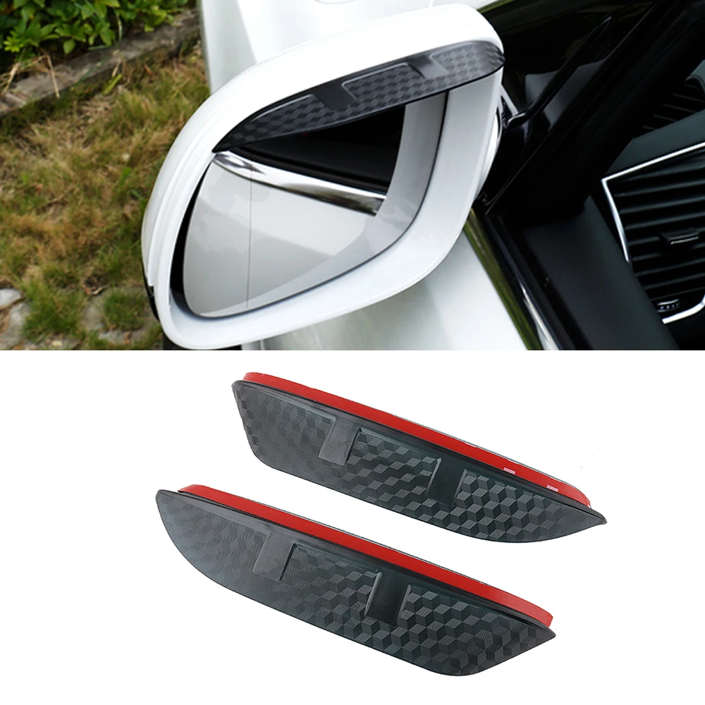 

For Toyota Camry 1997-2021 Auto Car Side Rear View Mirror Rain Visor Carbon Fiber Texture Eyebrow Sunshade Guard Cover Shield