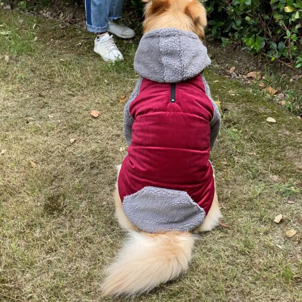 

Pet Coat Soft Texture Dog Coat 4 Colors Optional Keep Warm Stylish Reflective Design Pet Coat