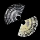 Диаграмма веерообразной формы, 50 шт.компл., 150 типсов, 3 узла, для дизайна ногтей, УФ-гель для ногтей