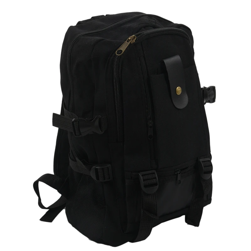 Новый Мужской винтажный рюкзак в стиле милитари черный для походов и кемпинга |